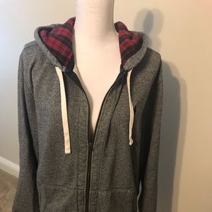 Polo dark gray sweatshirt / hooded/zip front